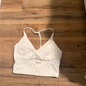 White Lululemon Racerback Bralette Top